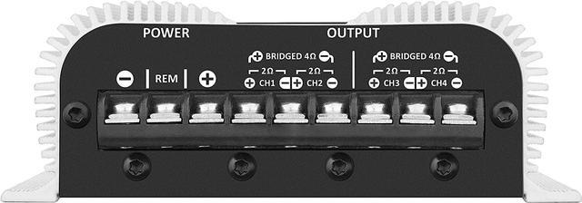 Alt view image 6 of 6 - Taramps TS 400x4 400 watts RMS 4 Channels Full Range Car Audio Amplifier, 2 Bridged Channels, RCA Input Class D, Output Power, Multichannel Amplifier System, Small