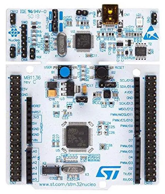 Alt view image 3 of 5 - STM32 Nucleo-64 Development Board with STM32F103RB MCU, Supports Arduino and ST Morpho connectivity
