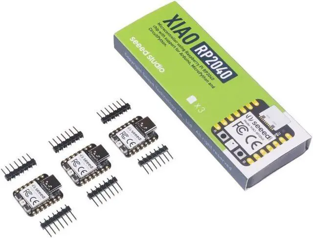 Alt view image 5 of 5 - Seeed Studio XIAO RP2040 Microcontroller with Dual-Core ARM Cortex M0+ Processor, Supports Arduino, MicroPython and CircuitPython with Rich Interfaces, 3pcs.