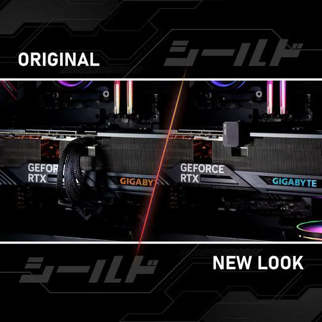 Alt view image 2 of 5 - EZDIY-FAB PCIe 5.0 Adapter - 600W 12+4pin, 16pin 12VHPWR GPU Power Connector, 180 Degree Right Angle - Compatible with RTX 3090Ti, 4070Ti, 4080, 4090 Graphics Cards - RVS Type, Black, 1 Pack