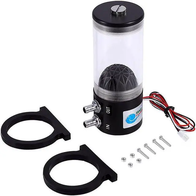 Main image of G 1/4inch Cooling Heat Exchanger Water Pump Tank CO2 DC12V 10W CPU 500L/H Quiet Working 50000 Hours Life