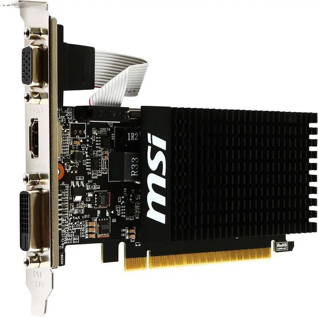 Alt view image 4 of 5 - MSI GT 710 1GD3H LP NVIDIA GeForce GT 710 1GB