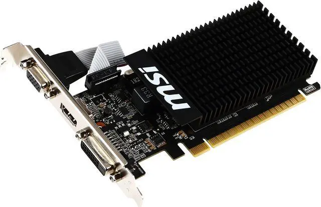 Alt view image 2 of 5 - MSI GT 710 1GD3H LP NVIDIA GeForce GT 710 1GB