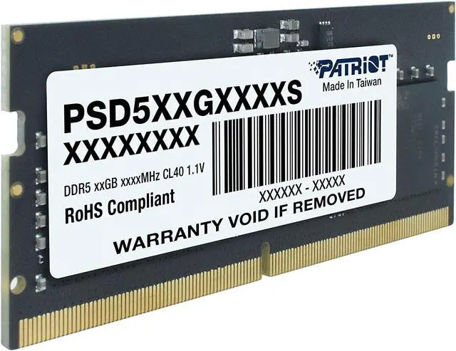 Alt view image 3 of 5 - Patriot Signature Line DDR5 16GB (1 x 16GB) 5600MHz SODIMM Single - PSD516G560081S