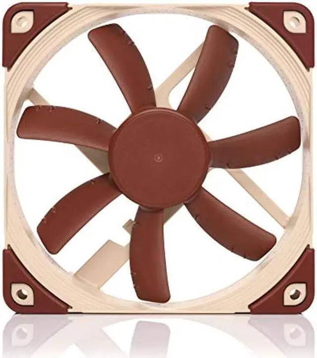 Alt view image 2 of 5 - Noctua NF-S12A ULN, Ultra Quiet Silent Fan, 3-Pin (120mm, Brown)