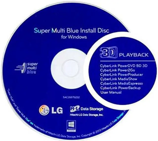 Alt view image 3 of 4 - LG 6X WP50NB40 Ultra Slim Portable Blu-ray Burner Bundle with 100GB BDXL Disc and Cyberlink Burning Software