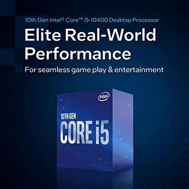 Alt view image 2 of 5 - Intel Core i5-10400 Desktop Processor 6 Cores up to 4.3 GHz  LGA1200 (Intel 400 Series Chipset) 65W, Model Number: BX8070110400