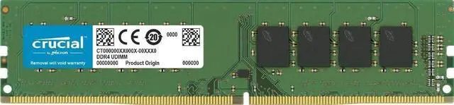 Main image of Crucial 8GB Single DDR4 2666 MT/s (PC4-21300) SR x8 DIMM 288-Pin Memory - CT8G4DFS8266