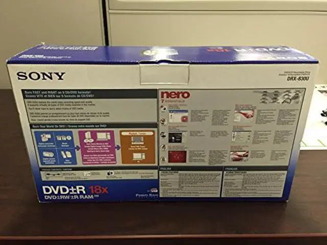 Alt view image 2 of 3 - Sony DRX-830U 18X External USB 2.0 Double-Layer DVD+-RW/CD-RW Drive