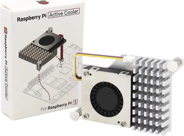 Alt view image 2 of 5 - Geekworm P579 PCIe Metal Case with Official Pi 5 Active Cooler for Raspberry Pi 5 Support X1001/X1004/X1003/X1015/X1000/M901 Top PCIe to NVMe Adapter