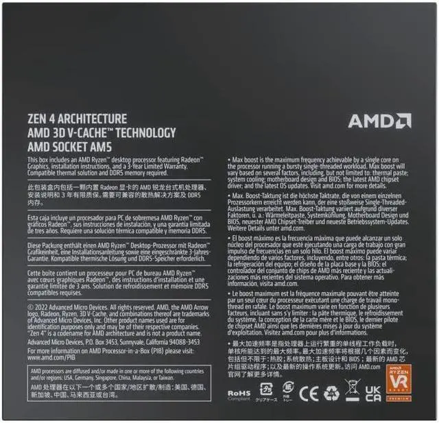 Alt view image 4 of 4 - AMD Ryzen(tm) 9 7950X3D 16-Core, 32-Thread Desktop Processor