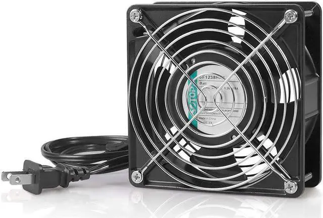 Main image of SOTOP IP55 Waterproof Metal Blades Axial Fan, 115V AC 120mm x 38mm High Speed, for DIY Cooling Ventilation Exhaust Projects