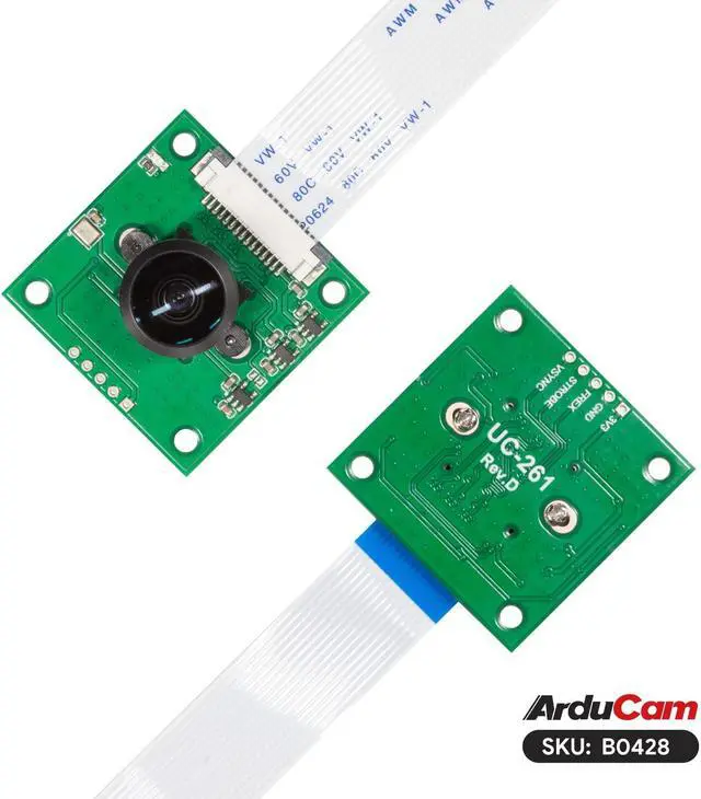 Alt view image 2 of 5 - Arducam 5MP Ultra Wide Angle Fisheye Lens, OV5647 Pi Camera Module with IR Filter and Manual Focus for Raspberry Pi 5/4B/3B /3B+