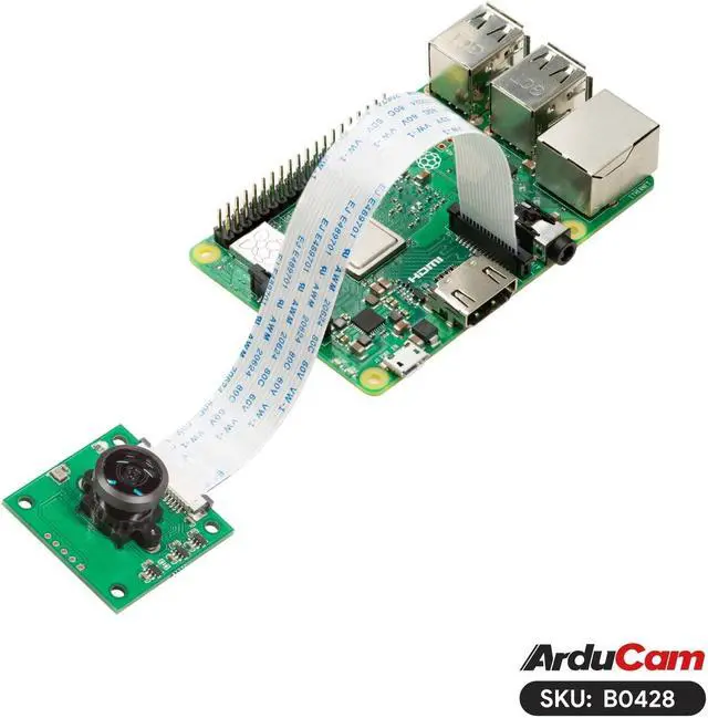 Alt view image 3 of 5 - Arducam 5MP Ultra Wide Angle Fisheye Lens, OV5647 Pi Camera Module with IR Filter and Manual Focus for Raspberry Pi 5/4B/3B /3B+