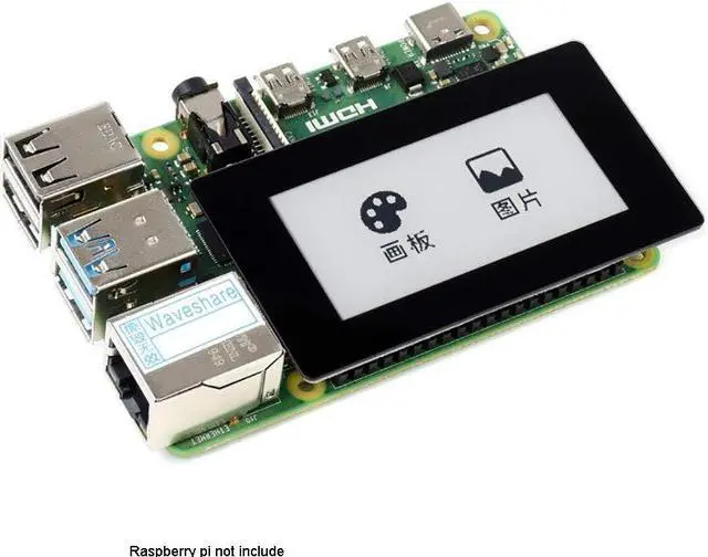 Alt view image 4 of 5 - 2.13inch Touch E-Paper E-Ink Display Module HAT for Raspberry Pi, 250×122 Pixels, Black/White Two Color, SPI Interface Support Partial Refresh 5-Point Touch