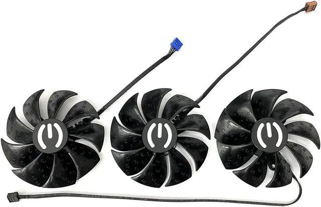 Alt view image 2 of 5 - 87MM PLD09220S12H Graphics Card Cooling Fan Replacement for EVGA GeForce RTX 3070 3080 TI 3090 FTW3 Ultra Gaming Cooler Fan