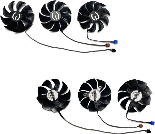 Alt view image 4 of 5 - 87MM PLD09220S12H Graphics Card Cooling Fan Replacement for EVGA GeForce RTX 3070 3080 TI 3090 FTW3 Ultra Gaming Cooler Fan