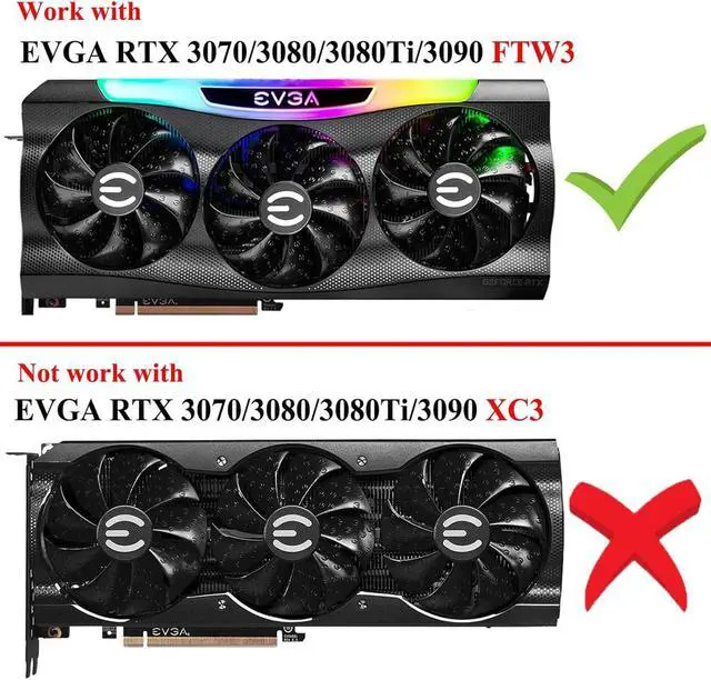 Alt view image 3 of 5 - 87MM PLD09220S12H Graphics Card Cooling Fan Replacement for EVGA GeForce RTX 3070 3080 TI 3090 FTW3 Ultra Gaming Cooler Fan
