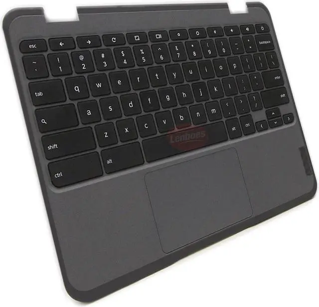 Alt view image 3 of 5 - Partsatoz Laptop Palmrest Upper Case Top Cover with Keyboard and Touchpad Assembly Replacement for Lenovo 100e Chromebook Gen 3 82UY 82V0 5M11H52901