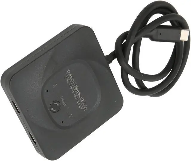 Main image of USB C Switch 2 in 1 Out, Plug and Play 8K@60Hz HD Type C Bidirectional Switcher Splitter KVM Switch, 10Gbps Data Transfer, 100W Charging, for 2 Computers with C Port