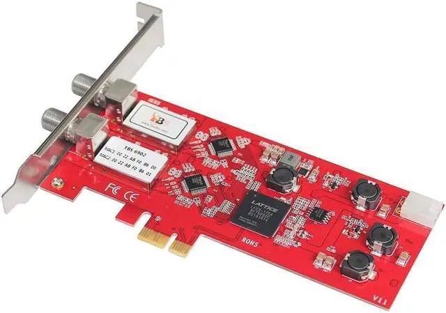 Alt view image 3 of 5 - TBS 6902 DVB-S/S2 Dual Tuner Digital PCIe Satellite TV Card for Live TV IPTV Server