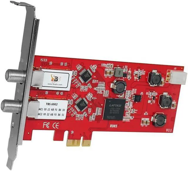 Alt view image 4 of 5 - TBS 6902 DVB-S/S2 Dual Tuner Digital PCIe Satellite TV Card for Live TV IPTV Server