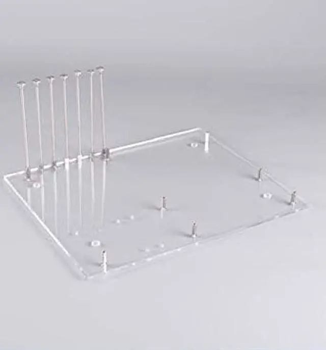 Main image of ATX PC Open Frame ATX Test Bench Motherboard Overclock Computer Case DIY Mod Base Chassis for ATX Mothboard, 4mm Transparent Acrylic Frame PC Test Bench for Testing, Overclocking or Gaming