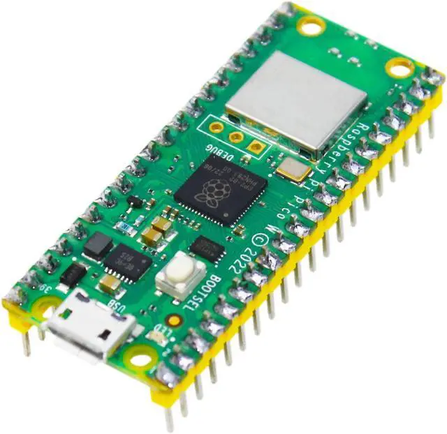 Alt view image 3 of 5 - DIGISHUO 2Pcs Raspberry Pi Pico W WiFi Wireless Microcontroller Board with Pre-Soldered Header Flexible Digital Interfaces | Based on RP2040 Chip | Dual-Core ARM Cortex M0+ Processor 133 MHz