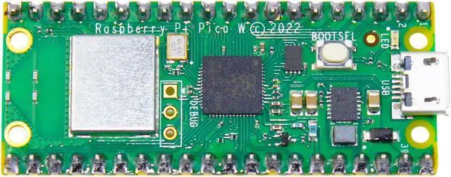 Alt view image 4 of 5 - DIGISHUO 2Pcs Raspberry Pi Pico W WiFi Wireless Microcontroller Board with Pre-Soldered Header Flexible Digital Interfaces | Based on RP2040 Chip | Dual-Core ARM Cortex M0+ Processor 133 MHz