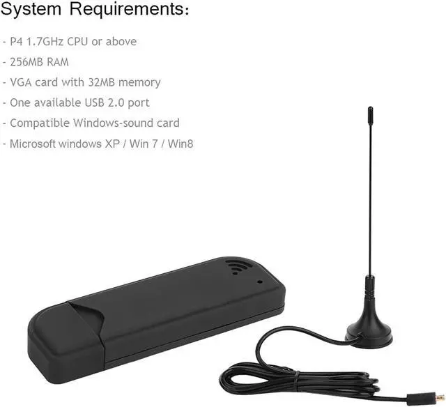 Alt view image 5 of 5 - Diyeeni USB TV Tuner Mini USB2.0 TV Receiver ISDBT Digital TV Stick Tuner Video Recorder Digital Video Recorder for Laptop PC,with FM Radio and DAB'S Function.