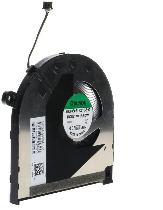 Alt view image 4 of 4 - Replacement CPU Cooling Fan for HP Envy X360 15-EW 15-EW0013DX 2-in-1 EG50060S1-C610-S9A N09634-001