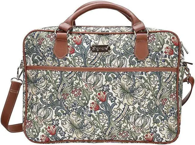 Main image of Signare Tapestry Laptop bag Computer Messenger bag Briefcase for Women with William Morris Design (CPU-GLILY)