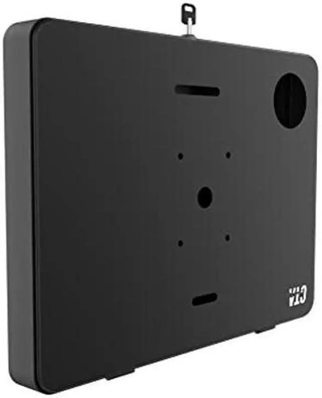 Alt view image 5 of 5 - Locking iPad Wall Mount - CTA Anti-Theft Small Locking Tablet Enclosure w/ Key Lock & Interior Cable Routing for iPad Mini 1, 2, 3, 4, 5, 6, Samsung Tab A 8'', Lenovo Tab E8 - Black - (PAD-PSWB)
