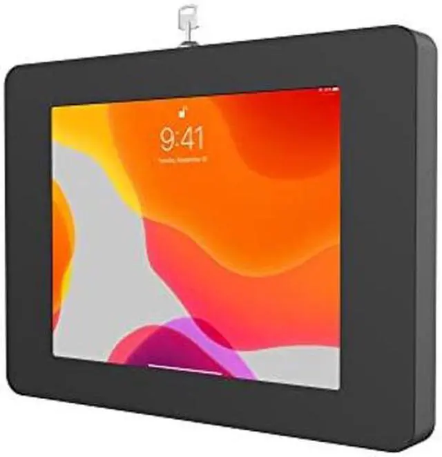 Main image of Locking iPad Wall Mount - CTA Anti-Theft Small Locking Tablet Enclosure w/ Key Lock & Interior Cable Routing for iPad Mini 1, 2, 3, 4, 5, 6, Samsung Tab A 8'', Lenovo Tab E8 - Black - (PAD-PSWB)