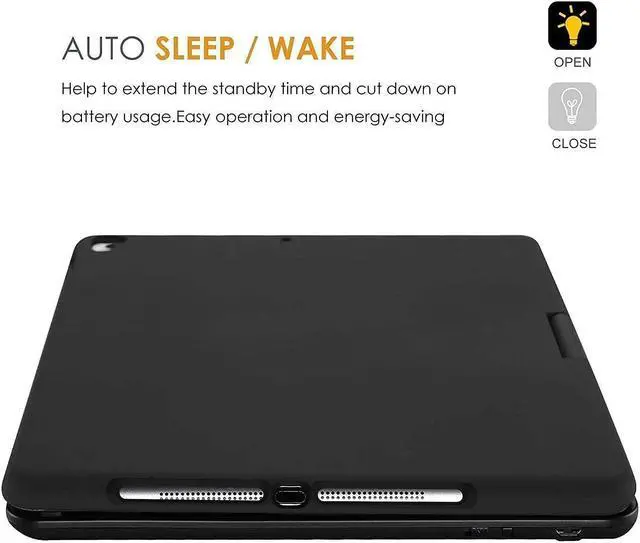 Alt view image 4 of 5 - ProCase iPad 10.2 7th Generation 2019 Keyboard Case with 360 Degree Rotation Protective Smart Cover Case Bundle with iPad 10.2 7th Gen 2019 Privacy Screen Protector