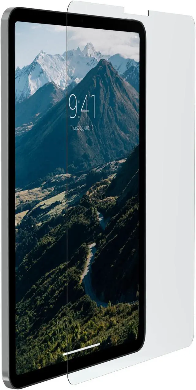 Alt view image 3 of 5 - URBAN ARMOR GEAR UAG Designed for iPad Air 10.9" iPad 5th Generation Screen Protector Glass Shield Plus (2022) Premium Double Strengthened Tempered Glass Ultra HD Anti-Fingerprint 0.2mm Thin Clear