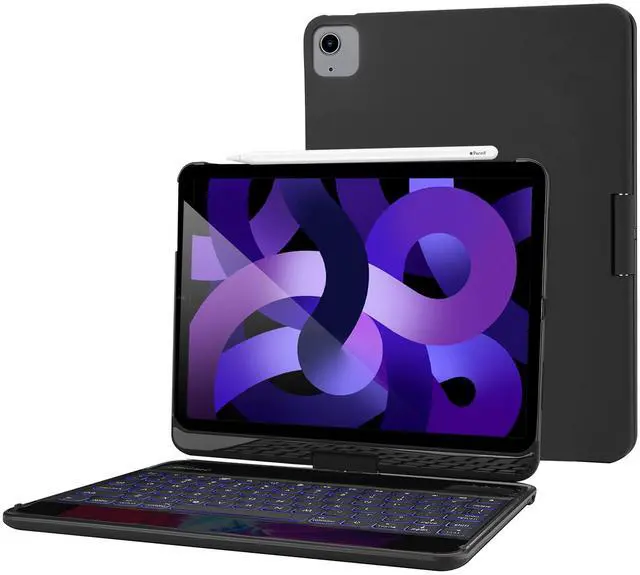 Alt view image 5 of 5 - ProCase 2 Pack iPad Air 5 2022 / Air 4 2020 Screen Protector Bundle with iPad Air 5th Gen 2022 / iPad Air 4th 2020 Keyboard Case