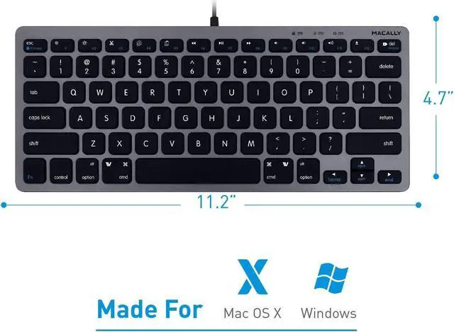 Alt view image 2 of 5 - Macally Mini Wired Keyboard and a 1080P Webcam, Enjoy Clean HD Streaming