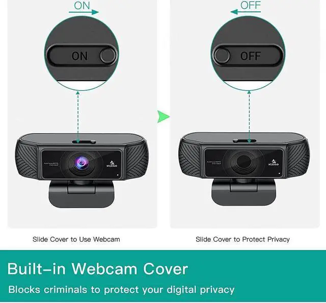 Alt view image 3 of 5 - NexiGo N680 1080P Business Webcam with Microphone, Software and Privacy Cover, AutoFocus, Streaming USB Web Camera, for Online Class, Zoom Meeting Skype Facetime Teams, PC Mac Laptop Desktop