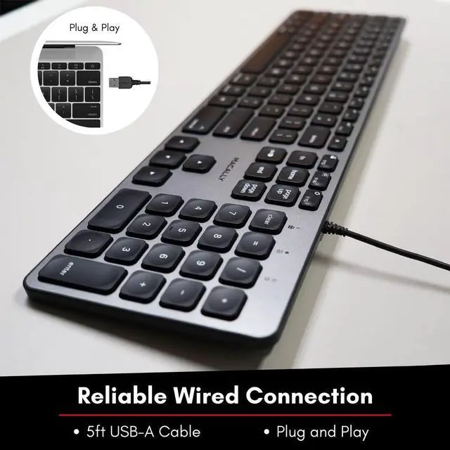 Alt view image 3 of 5 - Macally Backlit Keyboard and Mouse Combo, Enhance Your Workflow