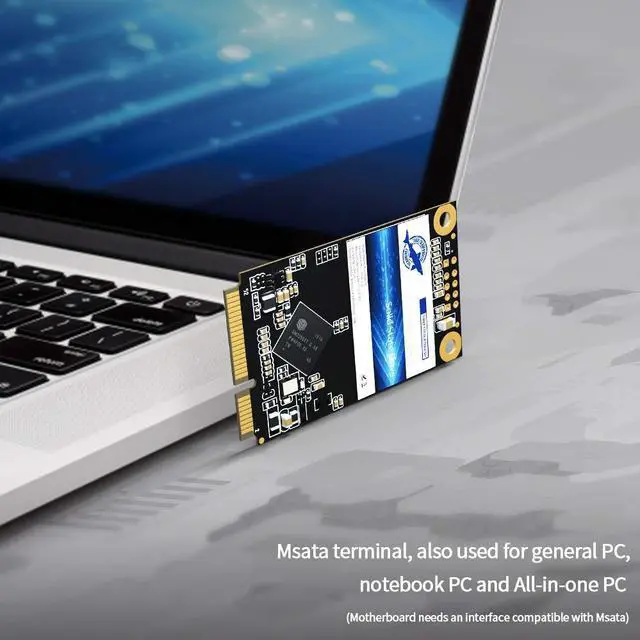 Alt view image 5 of 5 - Dogfish Msata 64GB Internal Solid State Drive Mini Sata SSD Disk Drive High Performance Hard Drive for Desktop Laptop Notebook (MSATA, 64GB (5 Packs))