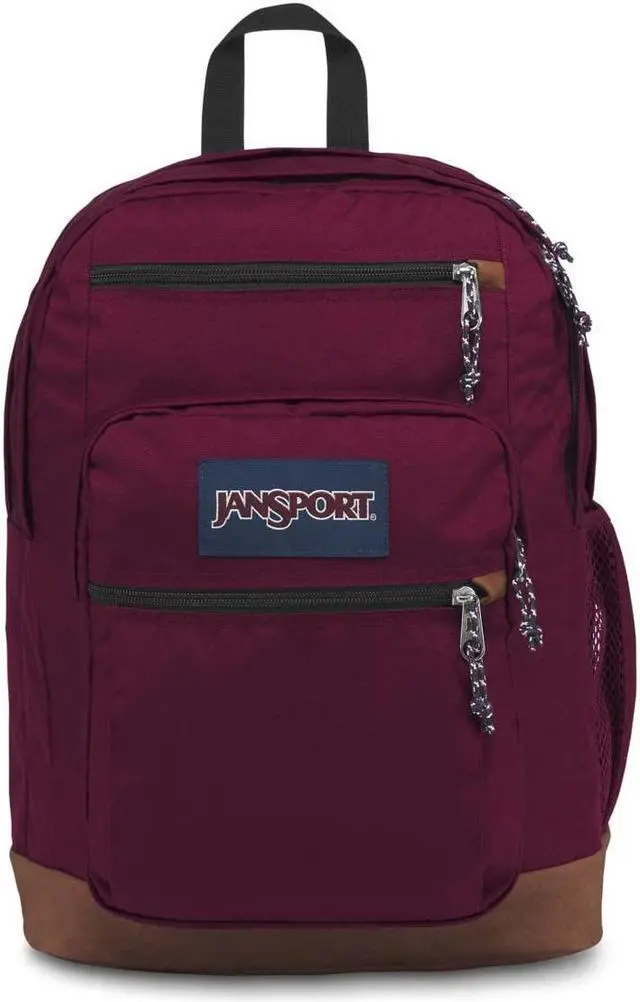 Main image of JanSport Cool Backpack, with 15-inch Laptop Sleeve - Large Computer Bag Rucksack with 2 Compartments, Ergonomic Straps, Russet Red