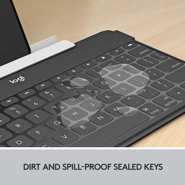 Alt view image 4 of 5 - Logitech Keys-to-Go Super-Slim and Super-Light Bluetooth Keyboard for iPhone, iPad, Mac and Apple TV, Including iPad Air 5th Gen (2022) - Black