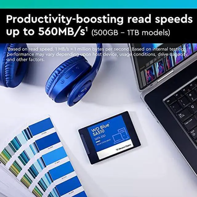 Alt view image 3 of 5 - WD Blue 500GB 3D NAND SATA III 2.5" Internal SSD