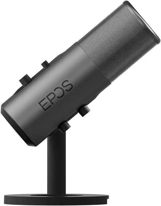 Alt view image 3 of 5 - EPOS Gaming B20 Streaming Microphone - 2.9m Cable USB-C Computer Microphone for Gaming - PC & Laptop Connection with Audio Controls - Compatible with PC, Mac, and PS4/5 - Desk Stand Included, Gray