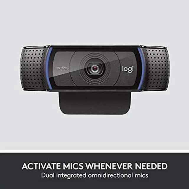 Alt view image 3 of 5 - Logitech C920e HD 1080p Mic-Enabled Webcam, certified for Zoom, Microsoft Teams compatible, TAA Compliant + Litra Glow Premium LED Streaming Light with TrueSoft, adjustable monitor mount