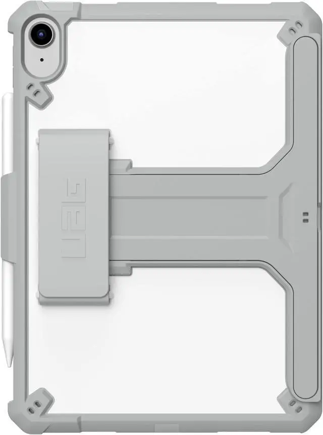 Alt view image 3 of 5 - UAG Designed for iPad 10.9" 10th Gen 2022 Case Scout Healthcare White/Gray with Hand Strap, Kickstand Pencil Holder Rugged Lightweight Slim Impact Resistant Protective Folio Cover by URBAN ARMOR GEAR