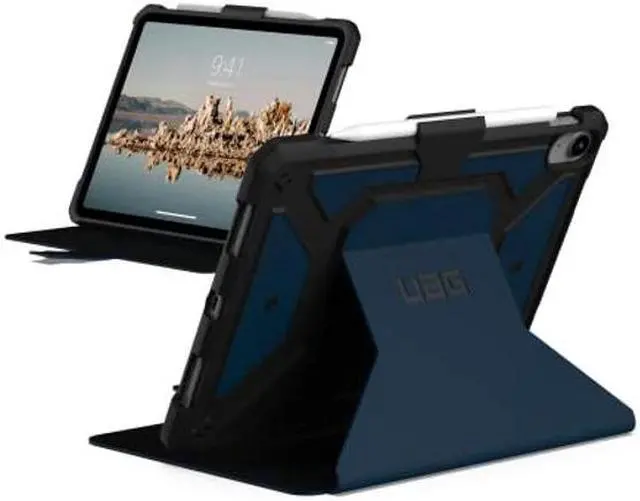 Main image of UAG Designed for iPad 10.9" 10th Gen 2022 Case Metropolis SE Blue Mallard with Adjustable Stand and Pencil Holder Rugged Smooth Exterior Material Heavy Duty Protective Folio Cover by URBAN ARMOR GEAR