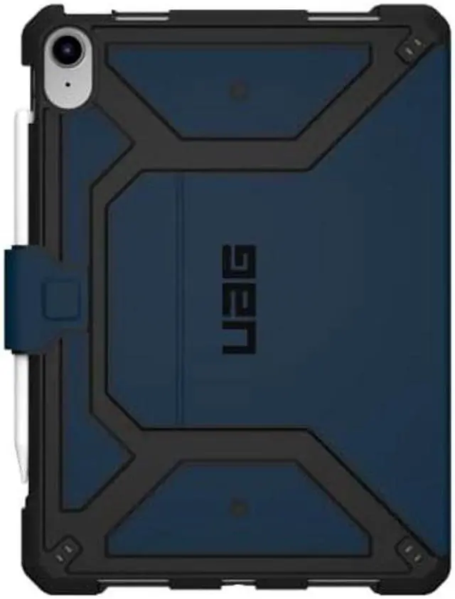 Alt view image 3 of 5 - UAG Designed for iPad 10.9" 10th Gen 2022 Case Metropolis SE Blue Mallard with Adjustable Stand and Pencil Holder Rugged Smooth Exterior Material Heavy Duty Protective Folio Cover by URBAN ARMOR GEAR