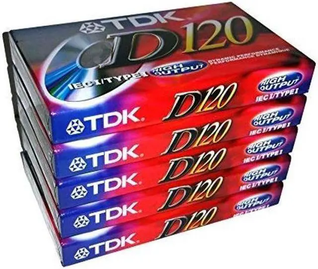 Main image of TDK Dynamic Performance D120 High Output IEC I / Type I - 5 Pack Audio Cassette Tapes